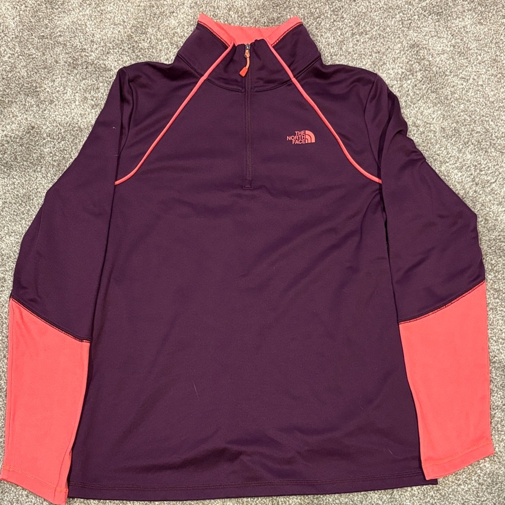 The North Face Plum Pullover with Coral Accents